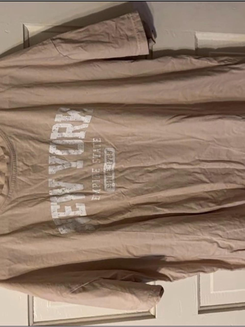 New York Graphic Tee - Beige Casual Men's Shirt